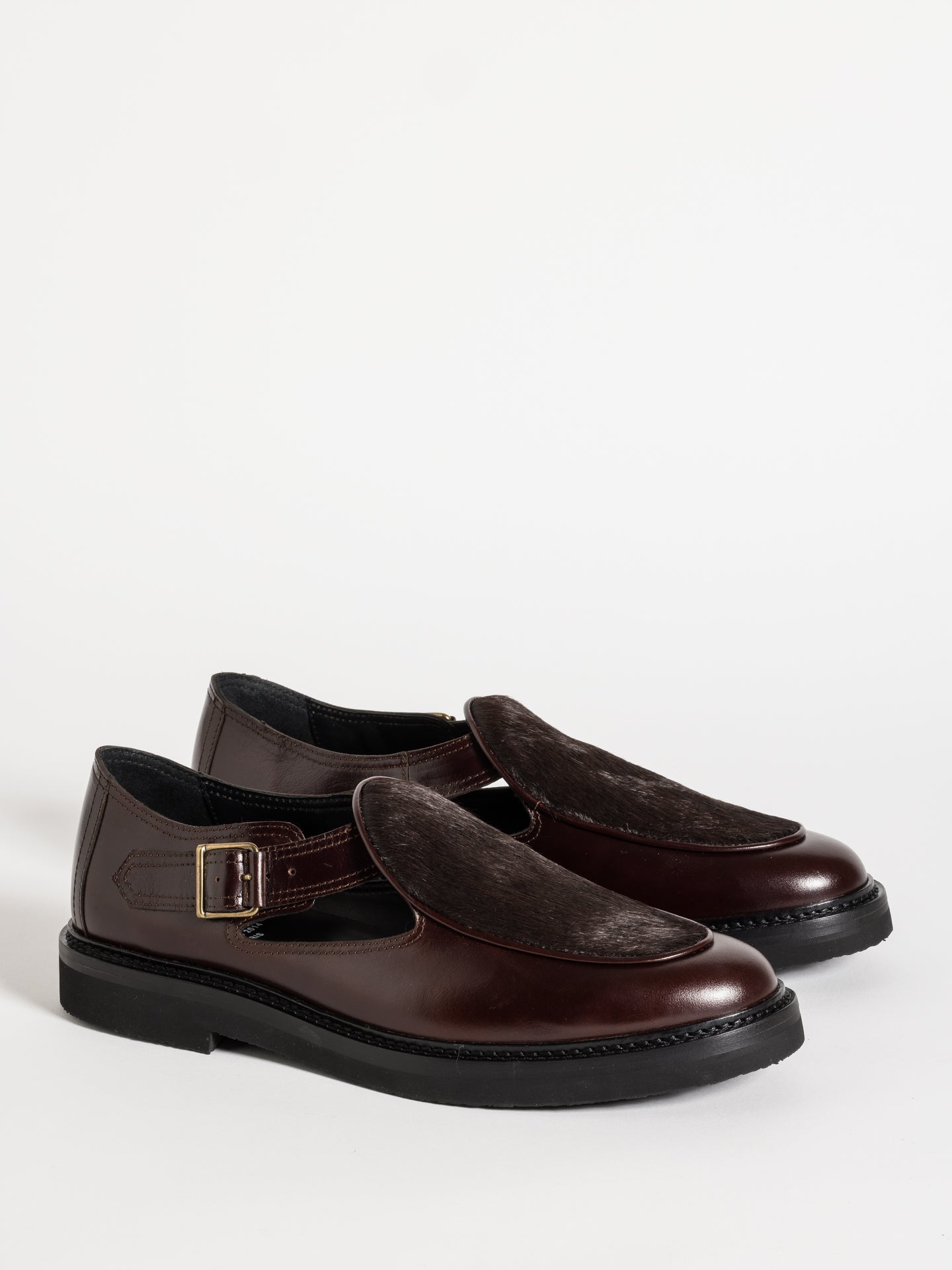 JO HAIRY CALF DARK BROWN – Jacques Solovière Paris