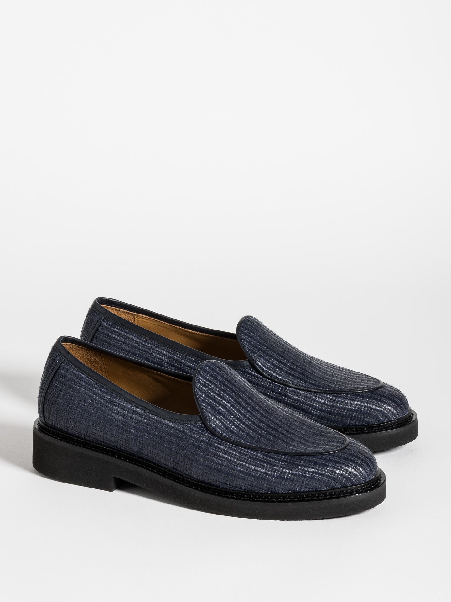 LEX RAFFIA NAVY – Jacques Solovière Paris