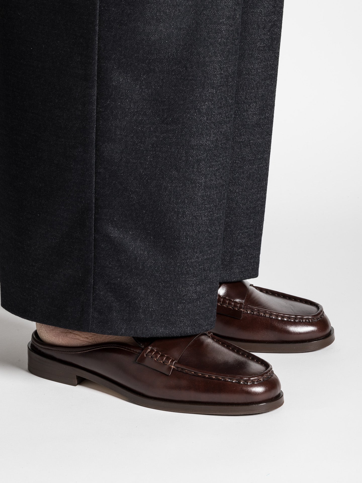 MOLI MULE DARK BROWN – Jacques Solovière Paris