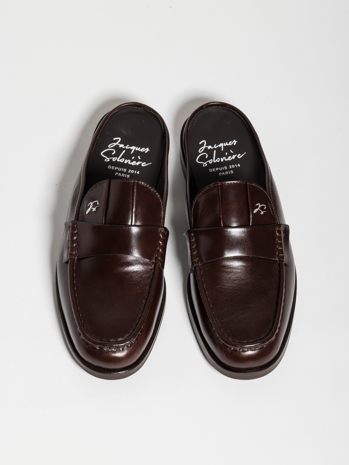 MOLI MULE DARK BROWN – Jacques Solovière Paris