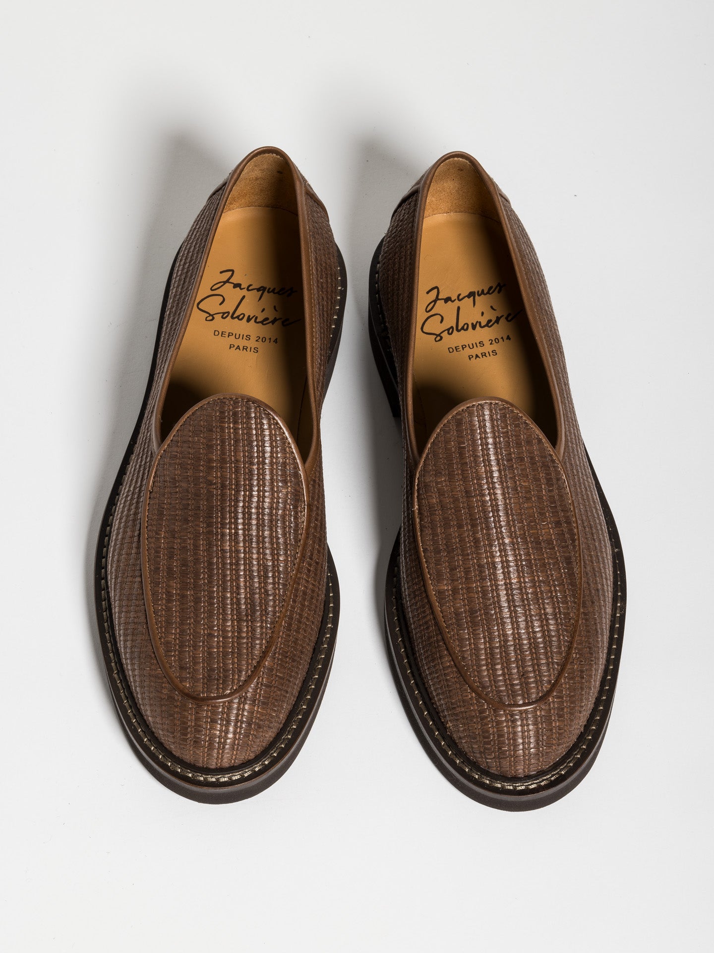 LEX RAFFIA DARK BROWN – Jacques Solovière Paris LEX RAFFIA DARK BROWN – Jacques Solovière Paris