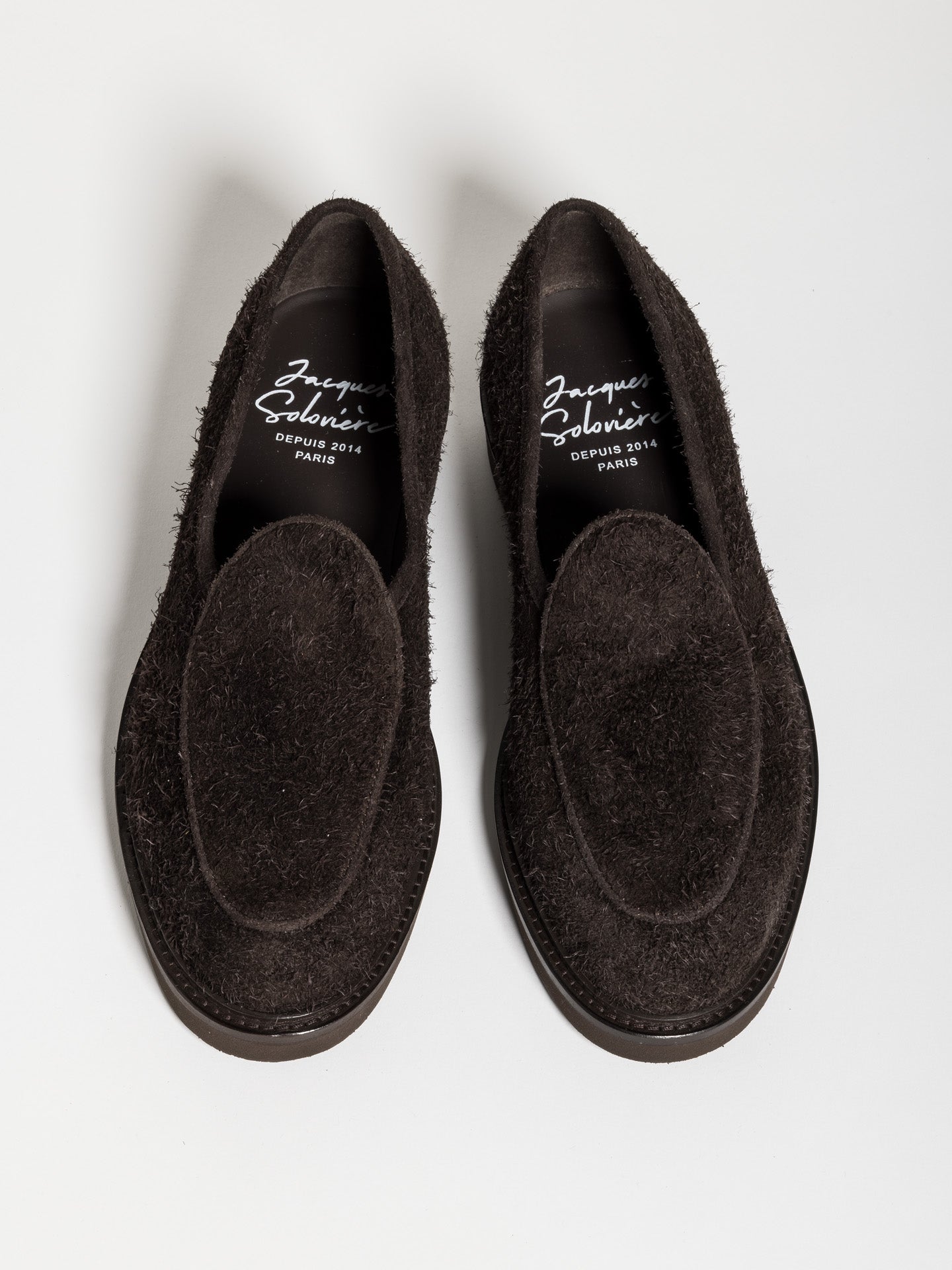 LEX BRUSHED SUEDE DARK BROWN – Jacques Solovière Paris
