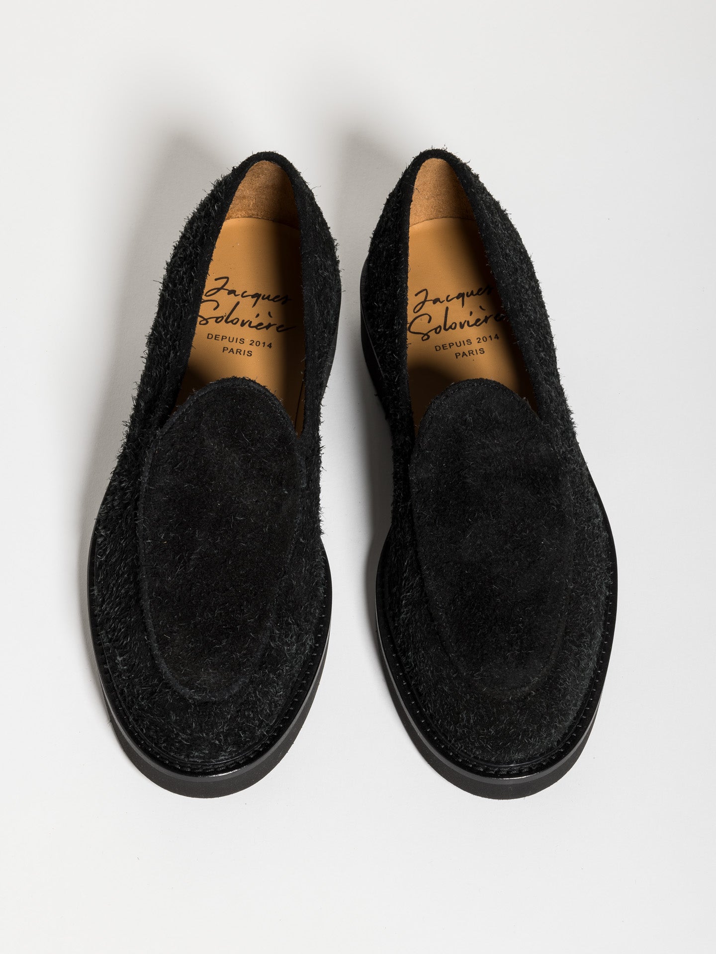LEX BRUSHED SUEDE BLACK – Jacques Solovière Paris