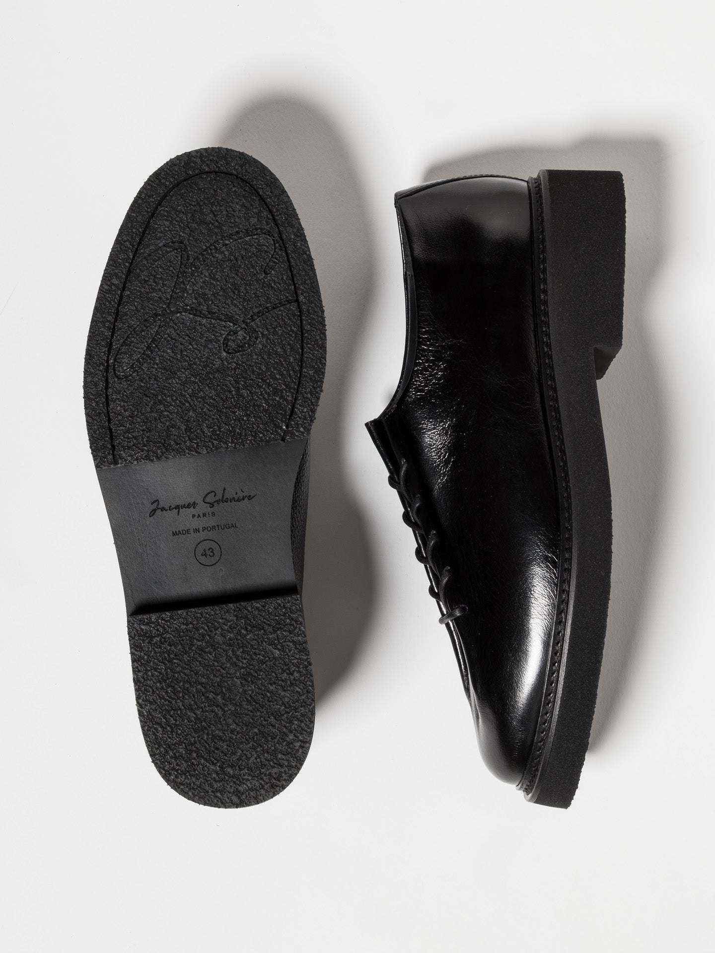 EDDY DISTRESSED CALF BLACK – Jacques Solovière Paris