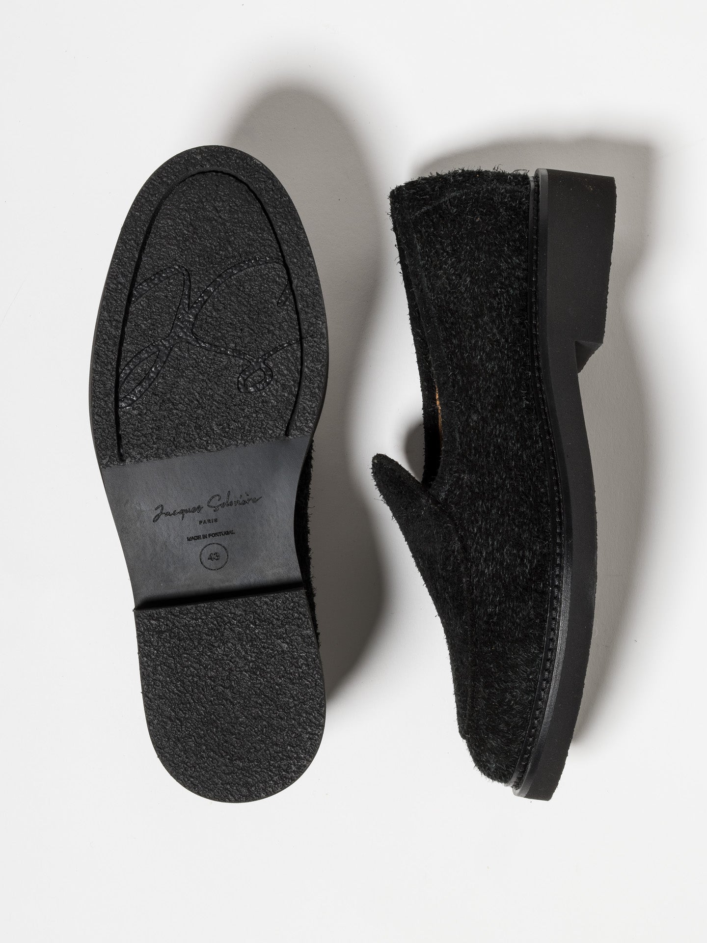 LEX BRUSHED SUEDE BLACK – Jacques Solovière Paris