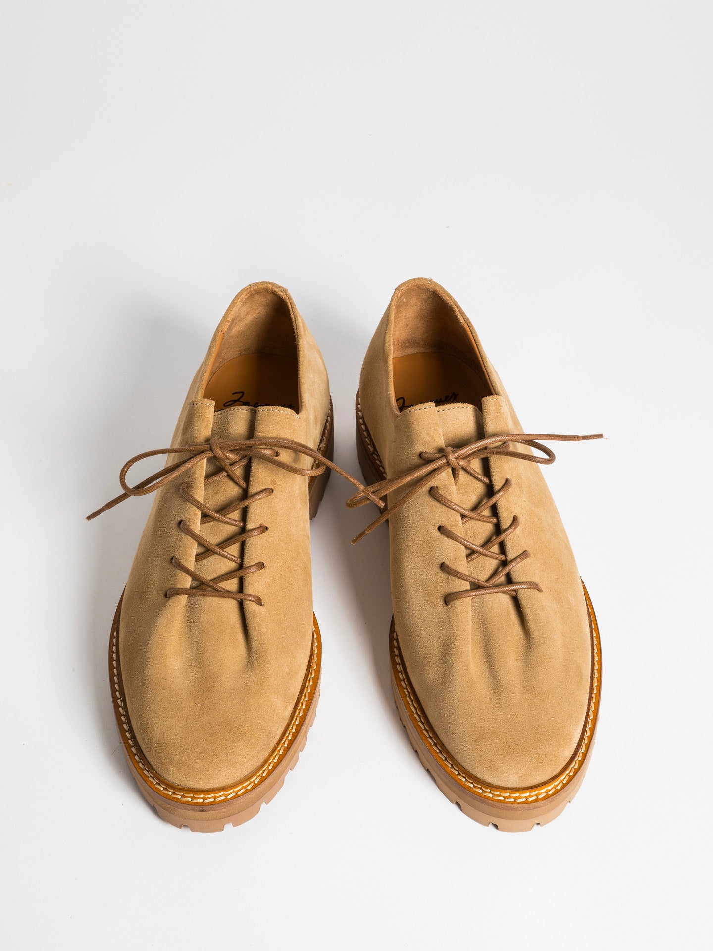 EDOUARD LUG SUEDE CAPPUCCINO – Jacques Solovière Paris