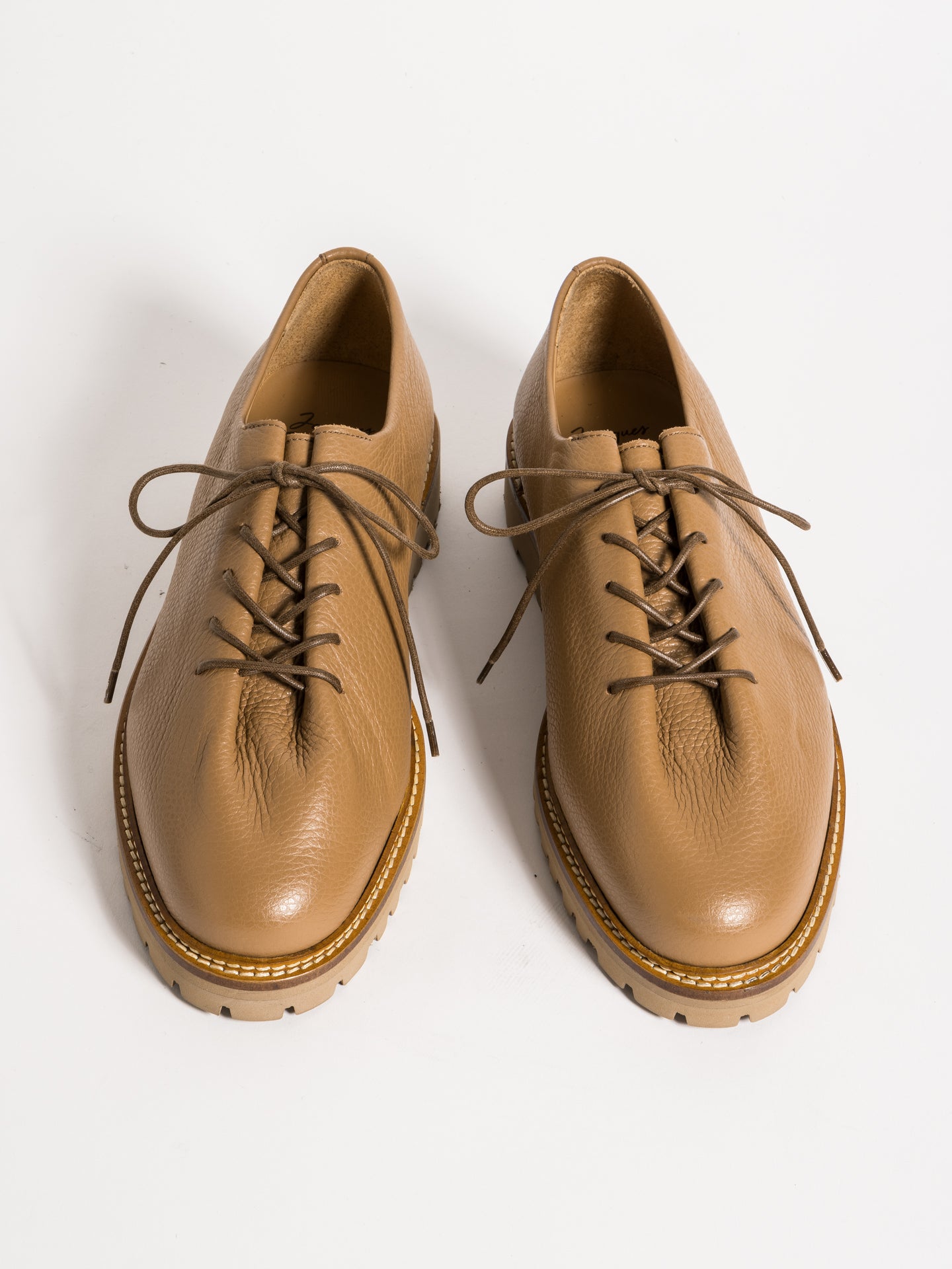 EDOUARD LUG GRAINED TAN – Jacques Solovière Paris