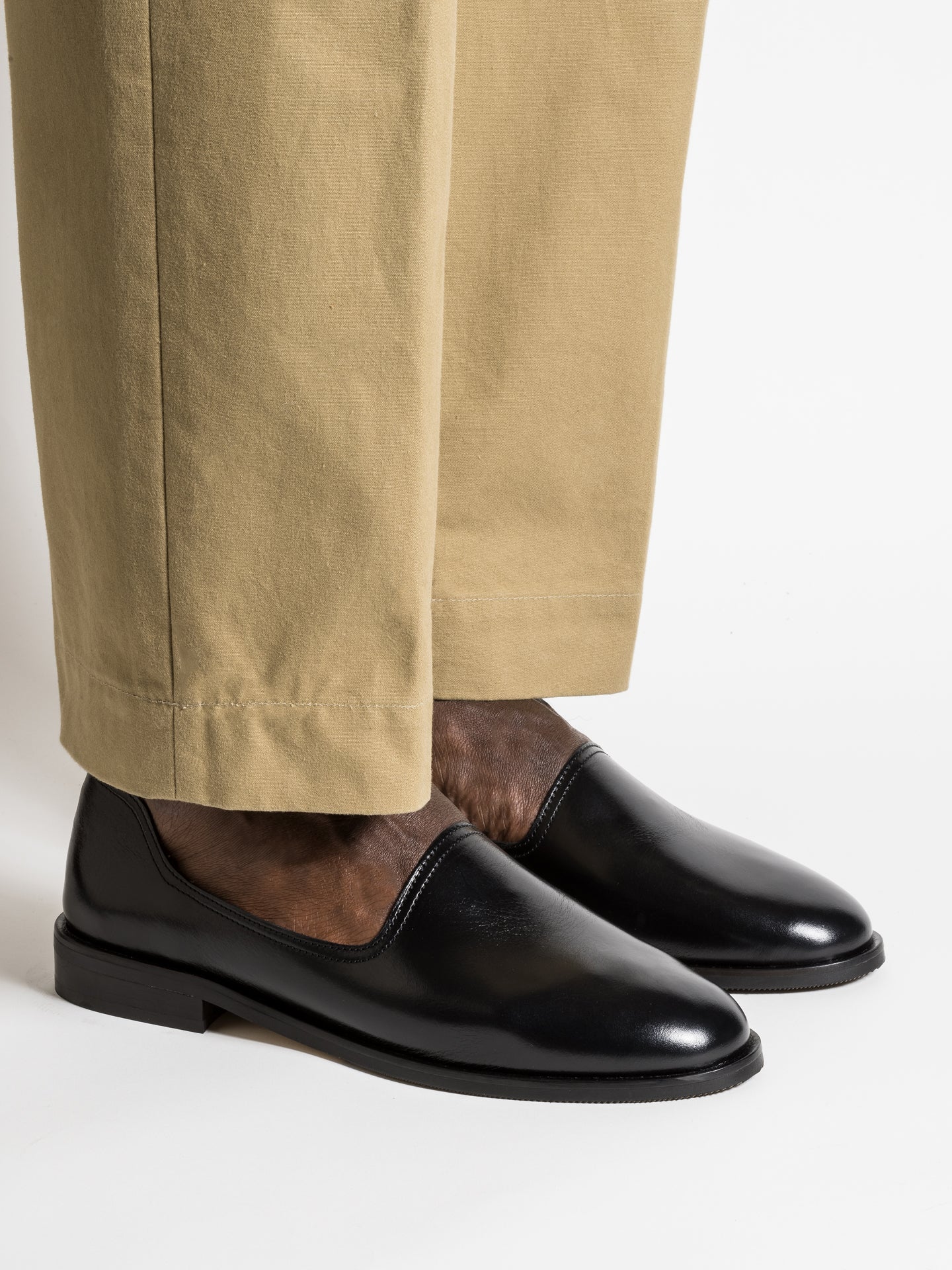 SLIM BLACK LEATHER – Jacques Solovière Paris