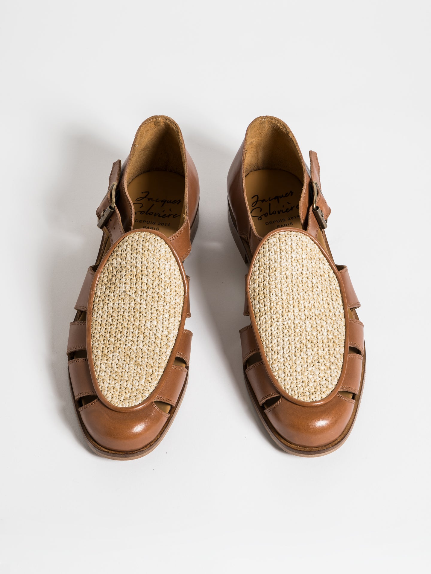 靴 SOLOVIERE MOLLY SANDALS FRANCK NATURAL RAFFIA – Jacques Solovière Paris