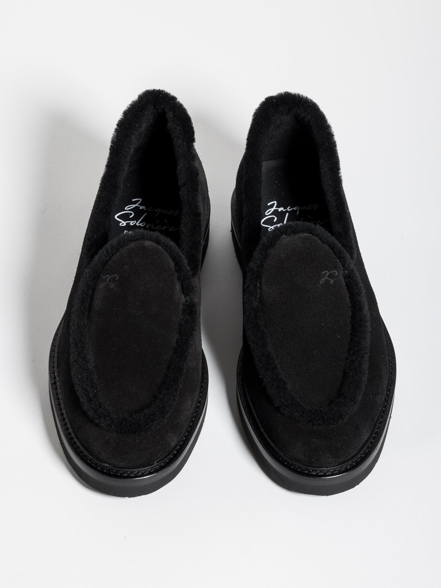 ALEXIS BLACK SHEARLING – Jacques Solovière Paris