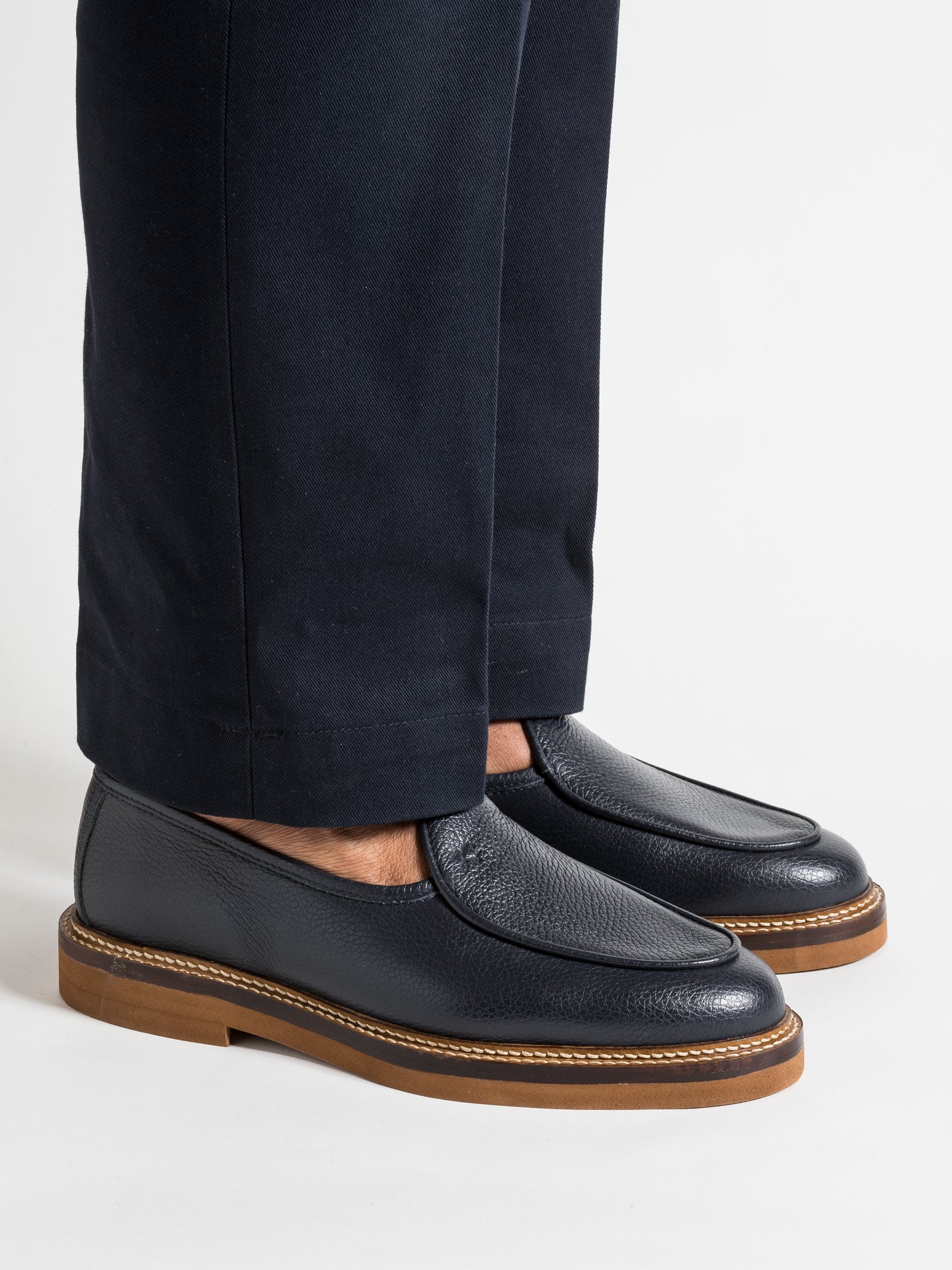 LEX GRAINED NAVY – Jacques Solovière Paris