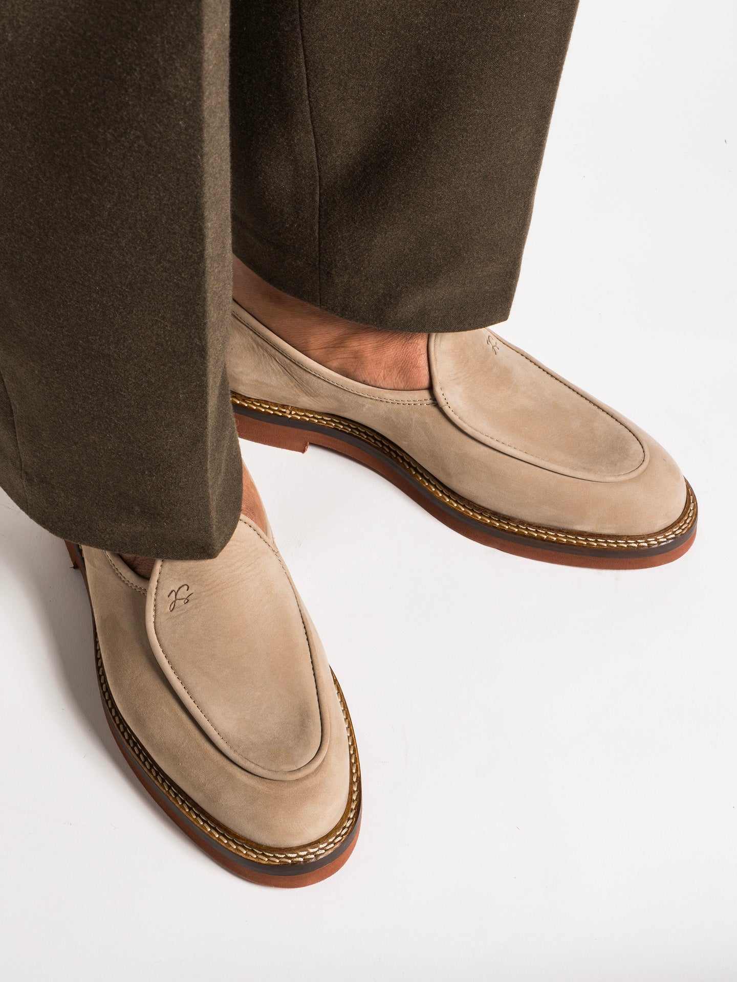LEX BEIGE NUBUCK – Jacques Solovière Paris