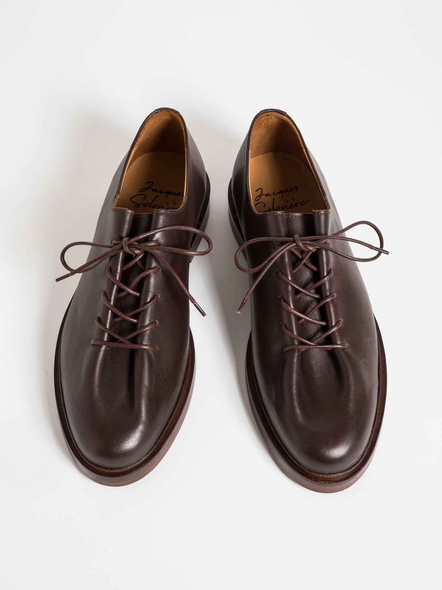jacques solovire edouard lace-up dress shoe in black calf Jacques Soloviere Edouard Lug, Grained Black