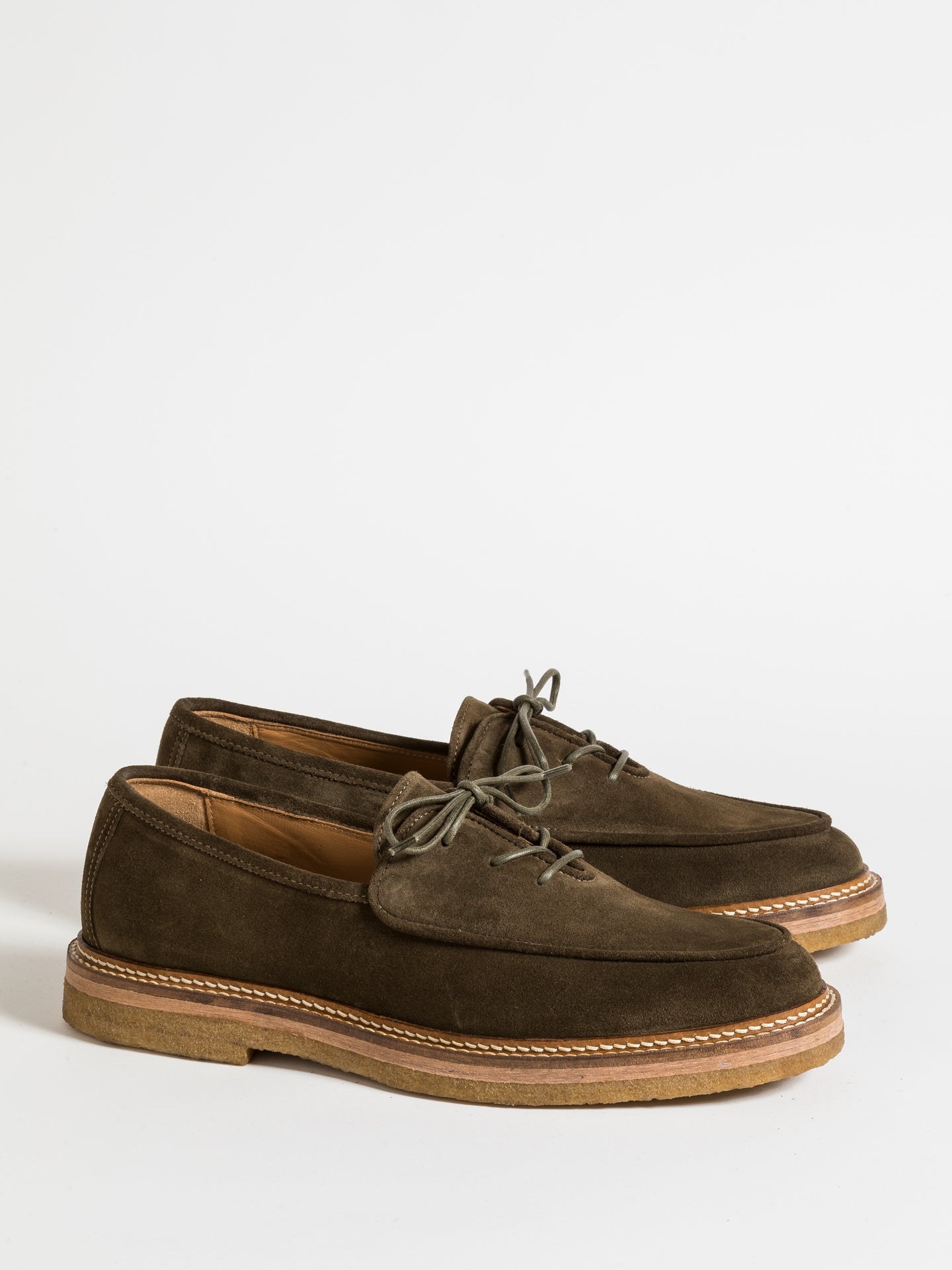 OLIVIER MARRON GLACE SUEDE – Jacques Solovière Paris