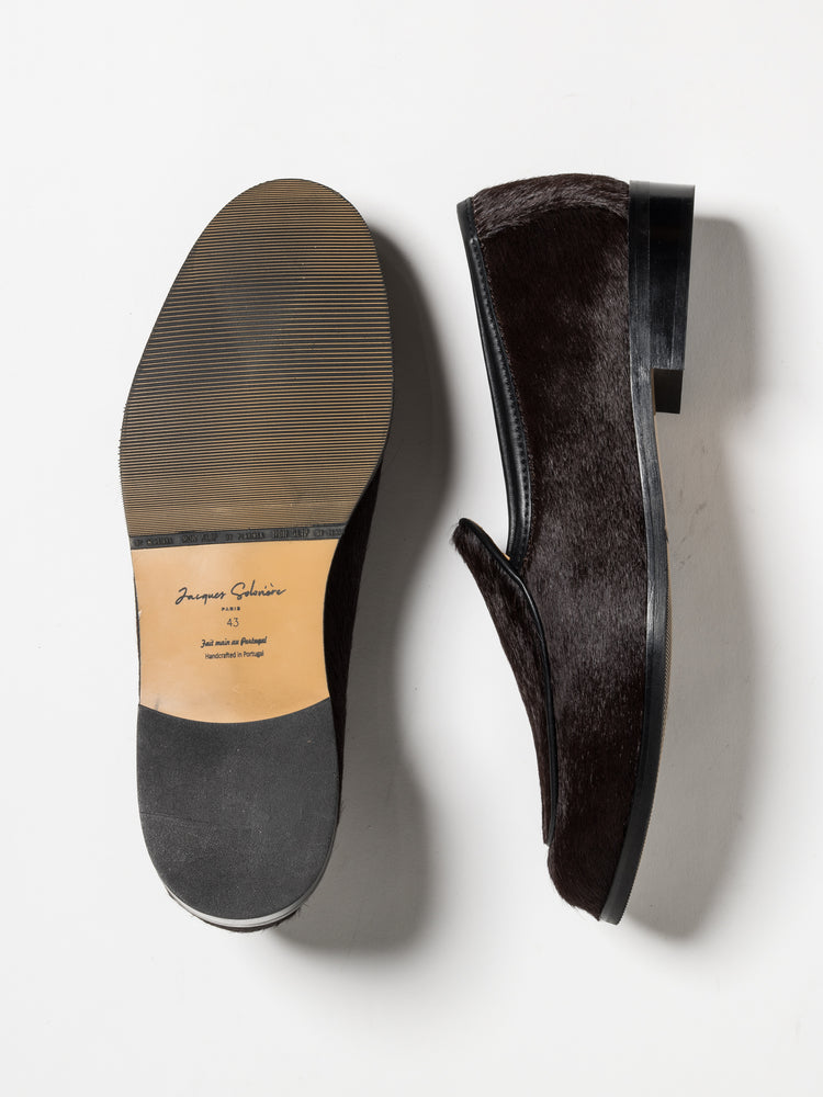 
                  
                    Load image into Gallery viewer, JACQUES NEW HAIRY CALF DARK BROWN
                  
                