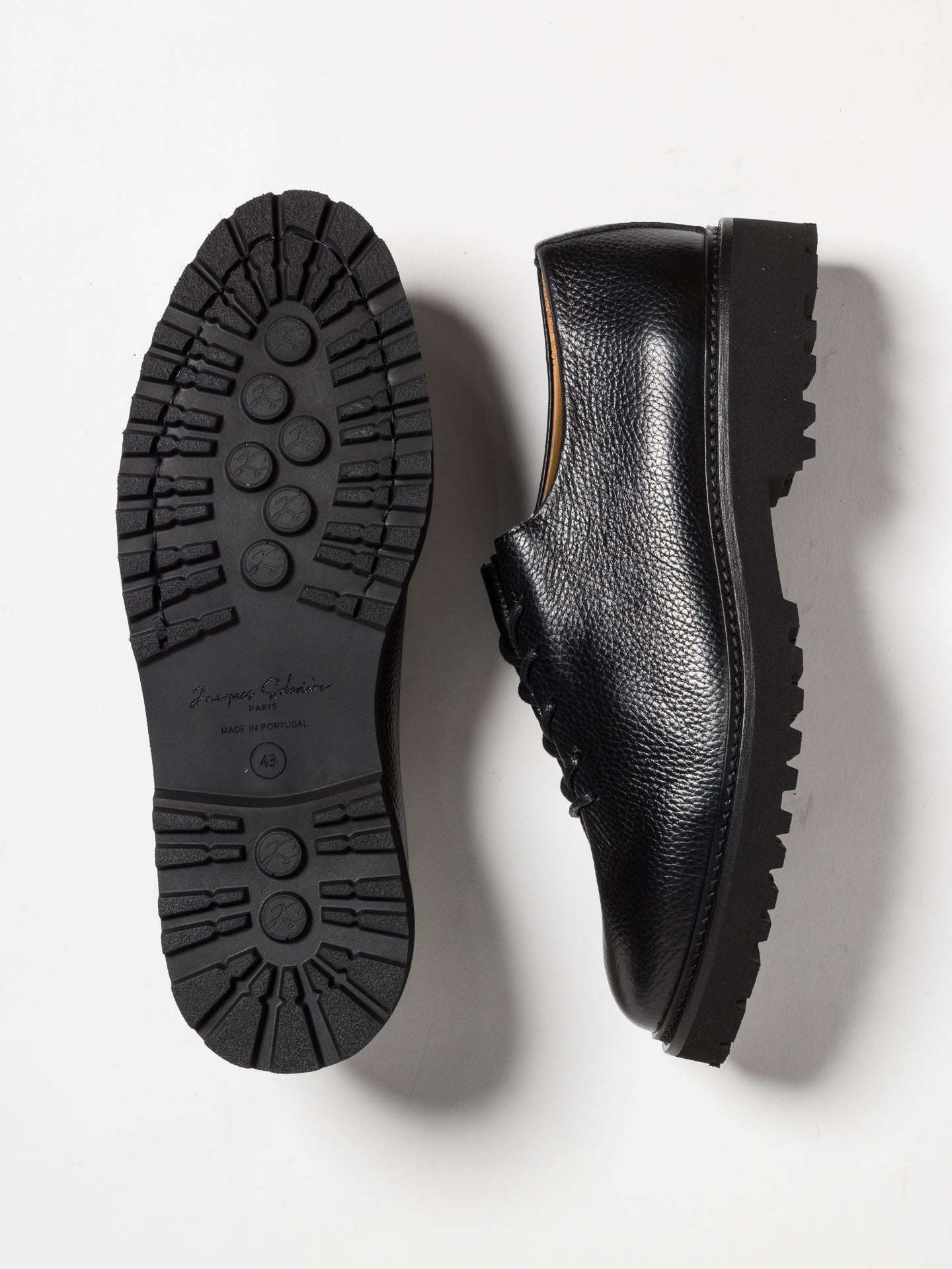 EDOUARD LUG GRAINED BLACK Jacques Solovire Paris EDOUARD LUG GRAINED BLACK Jacques Solovire Paris