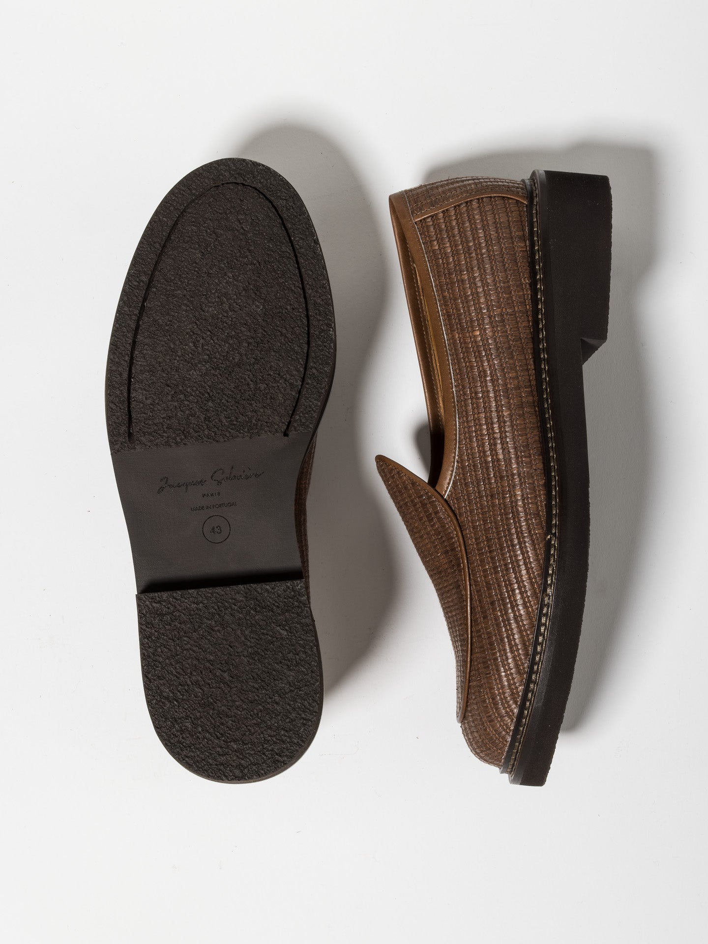 LEX RAFFIA DARK BROWN – Jacques Solovière Paris