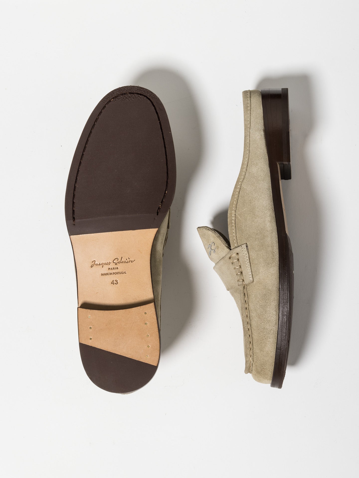 MOLI MULE SUEDE PEDRA – Jacques Solovière Paris
