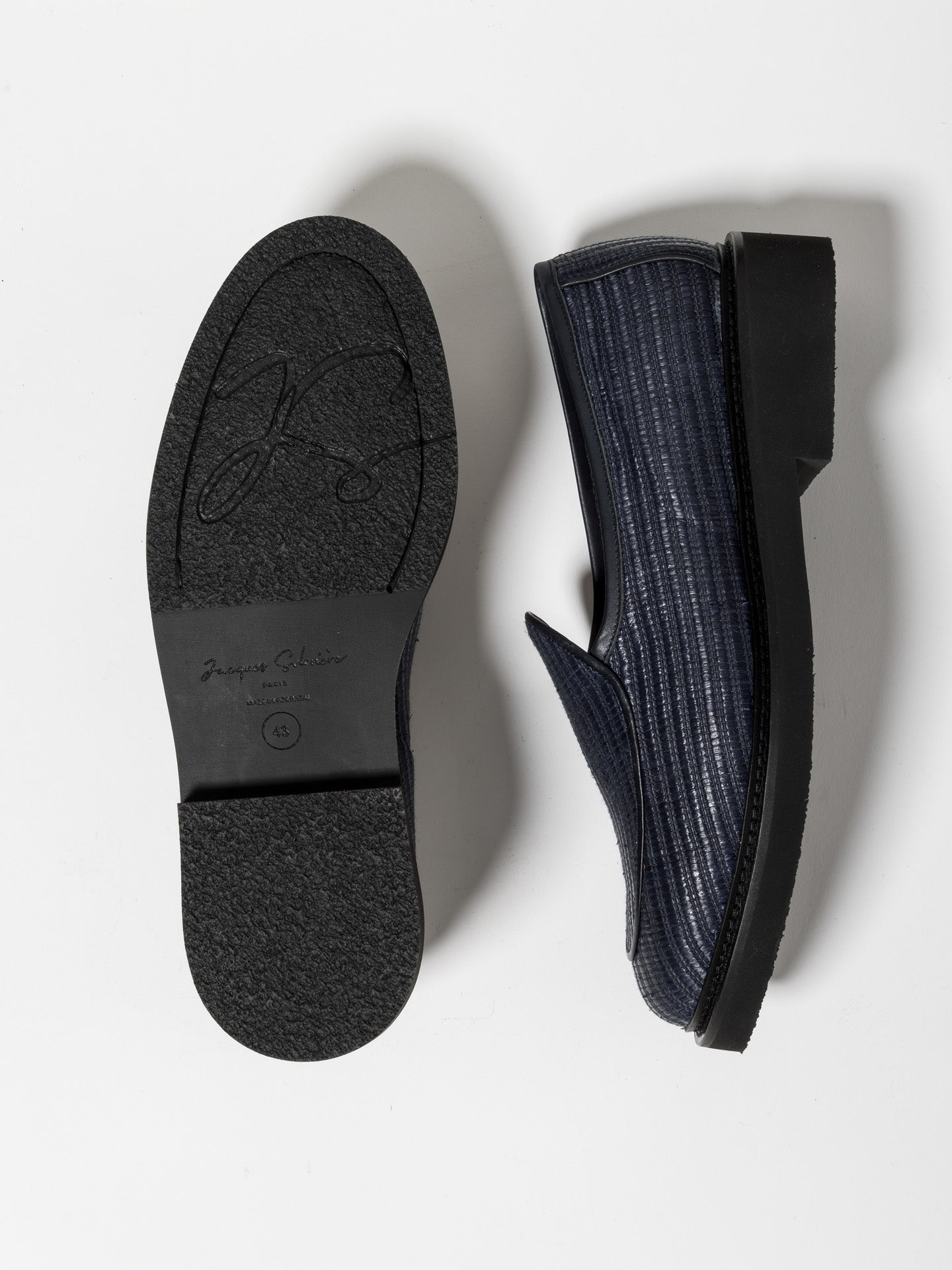 LEX RAFFIA NAVY – Jacques Solovière Paris