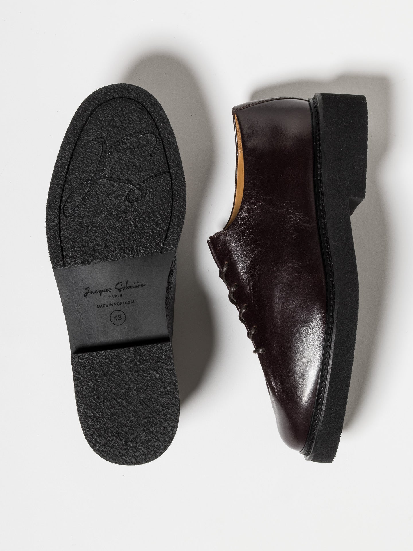 EDDY DISTRESSED CALF DARK BROWN – Jacques Solovière Paris