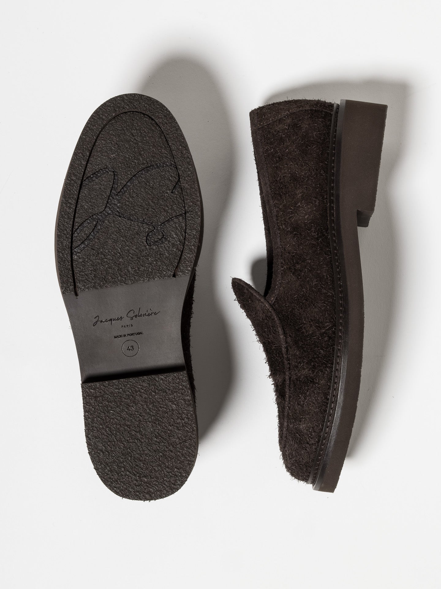 LEX BRUSHED SUEDE DARK BROWN – Jacques Solovière Paris