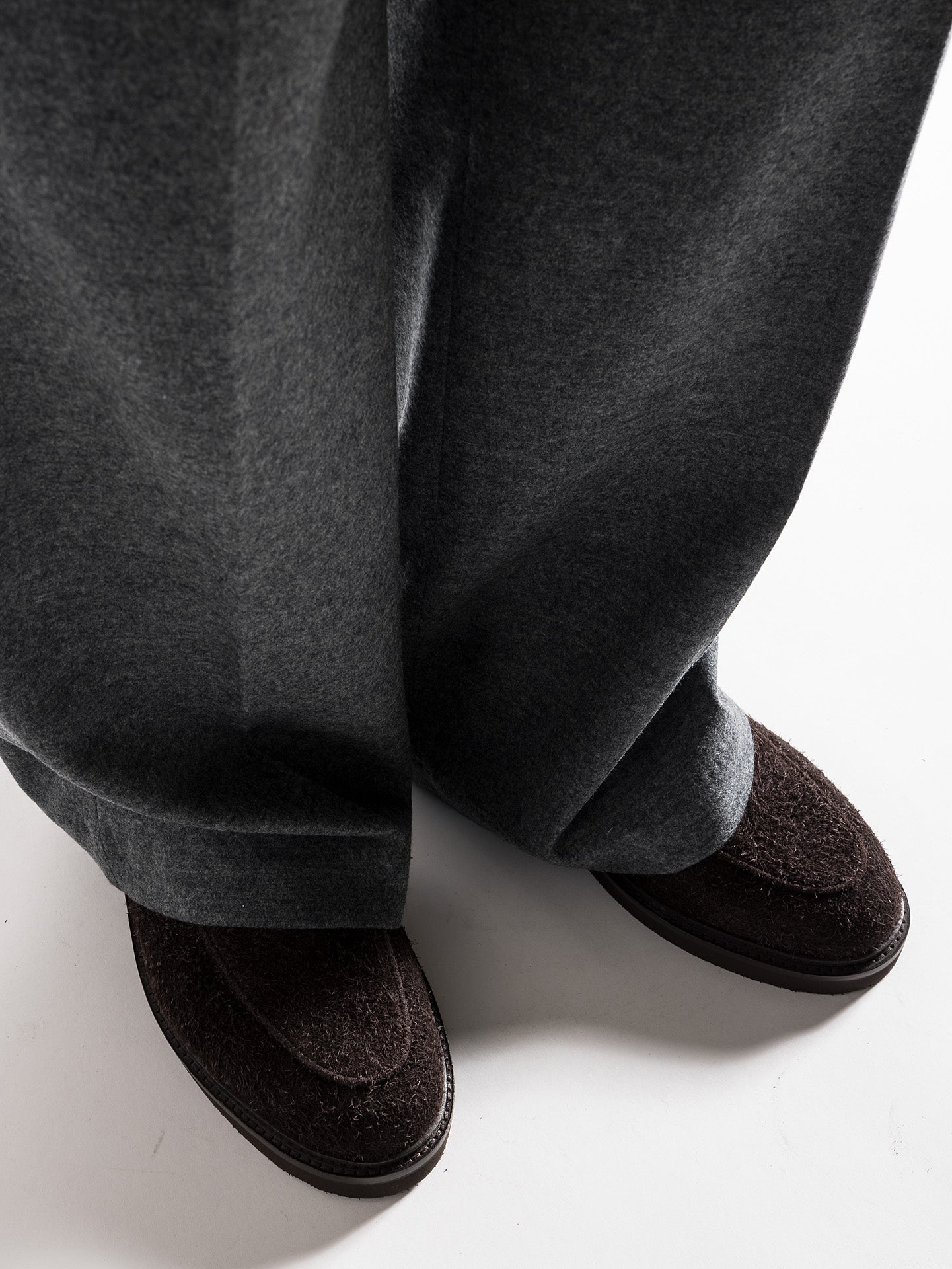 LEX BRUSHED SUEDE DARK BROWN – Jacques Solovière Paris