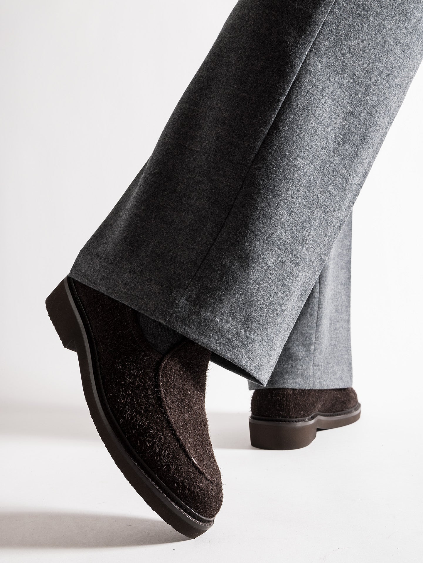 ルイボス LEX BRUSHED SUEDE DARK BROWN – Jacques Solovière Paris