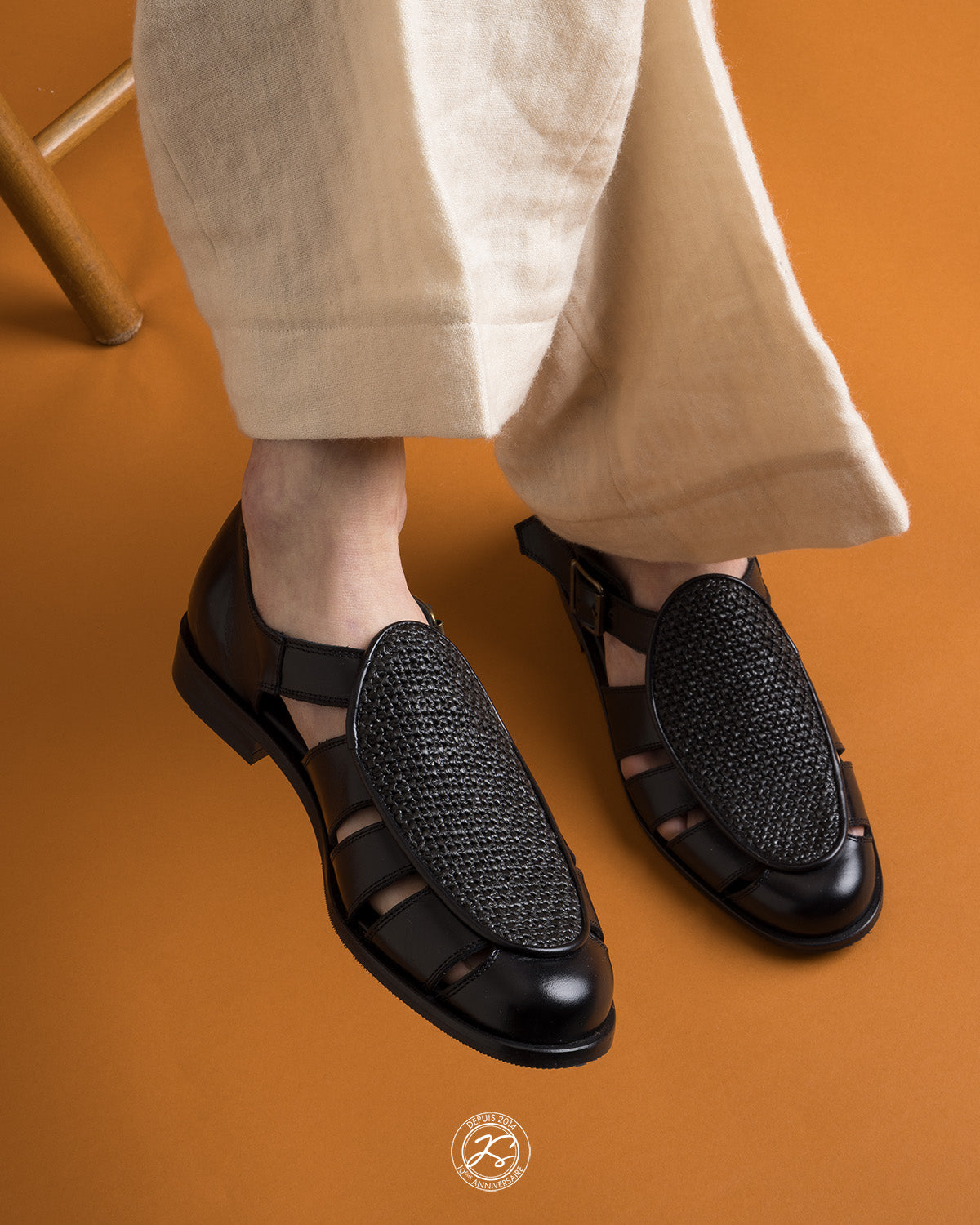 FRANCK BLACK RAFFIA – Jacques Solovière Paris