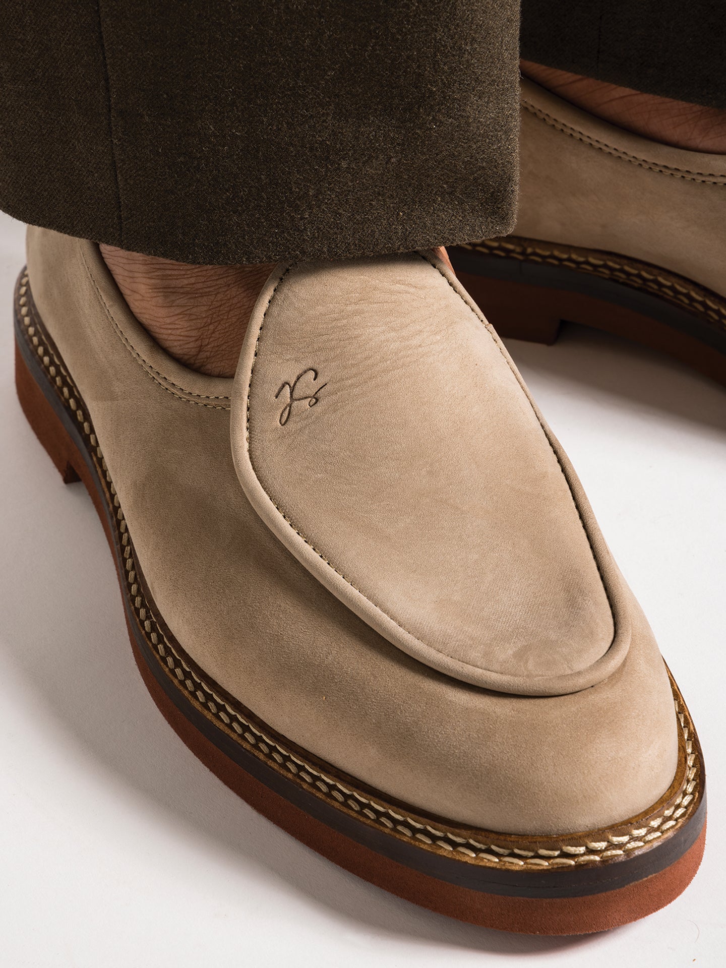 LEX BEIGE NUBUCK – Jacques Solovière Paris