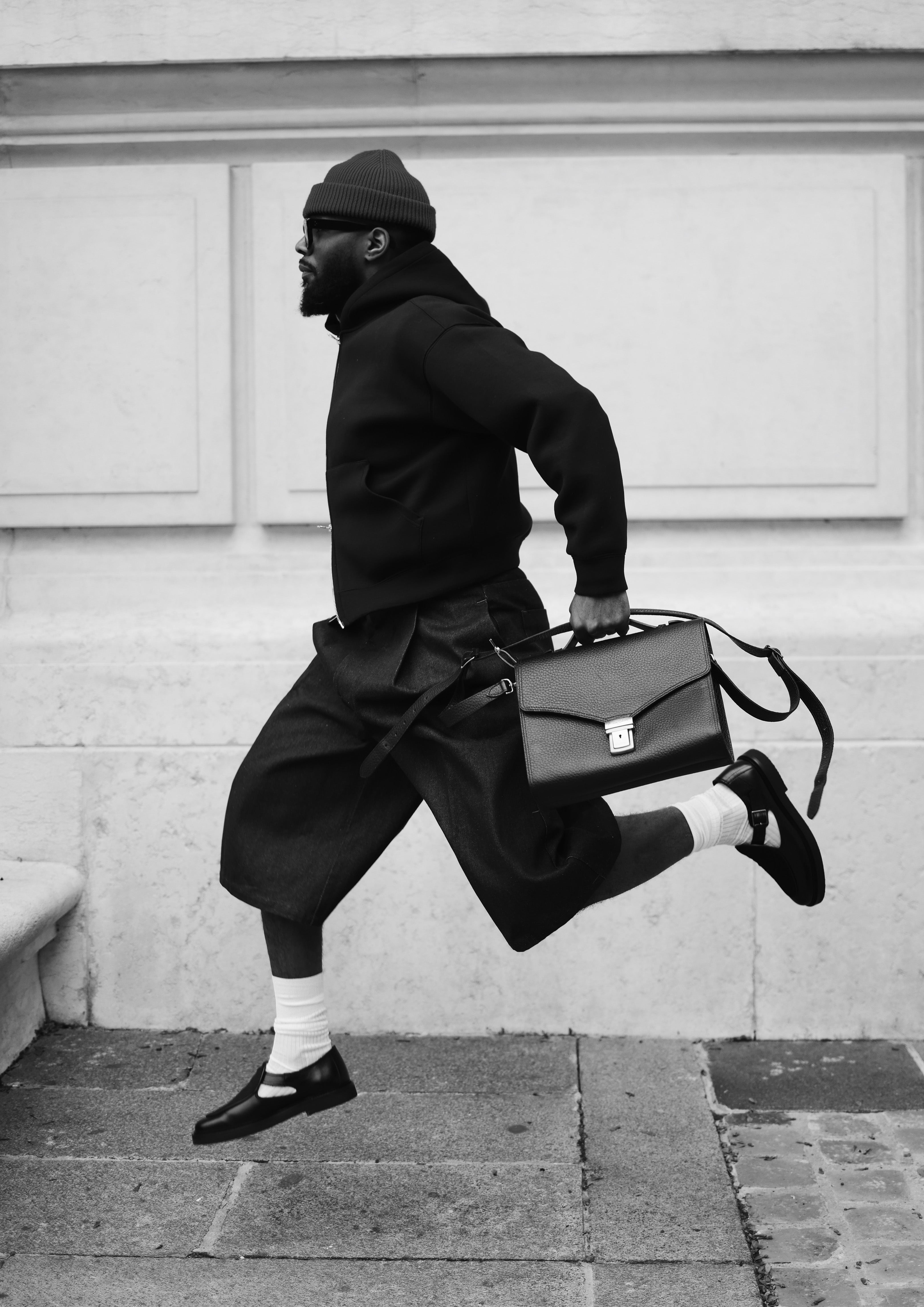 JO HAIRY CALF BLACK – Jacques Solovière Paris