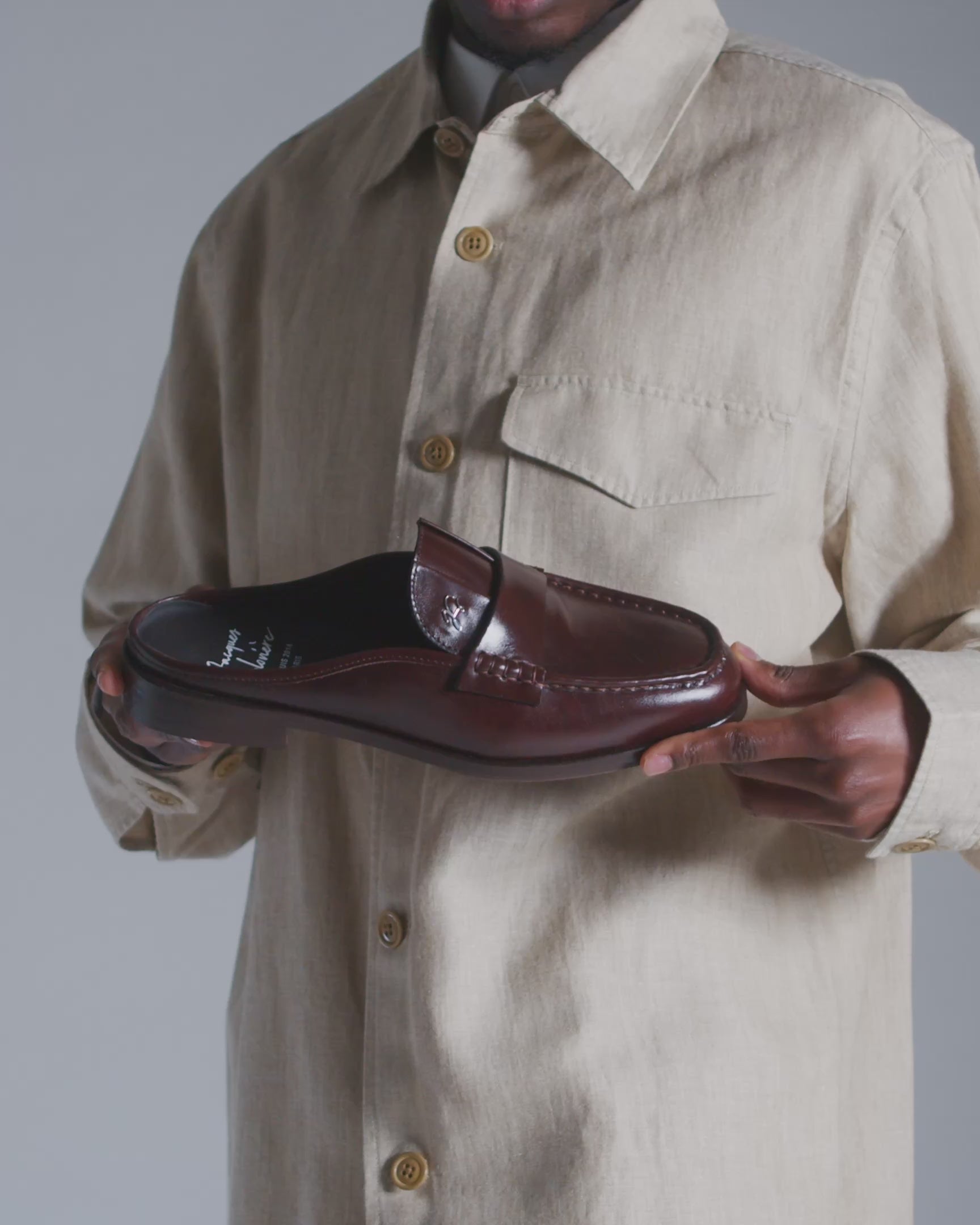 MOLI MULE DARK BROWN – Jacques Solovière Paris