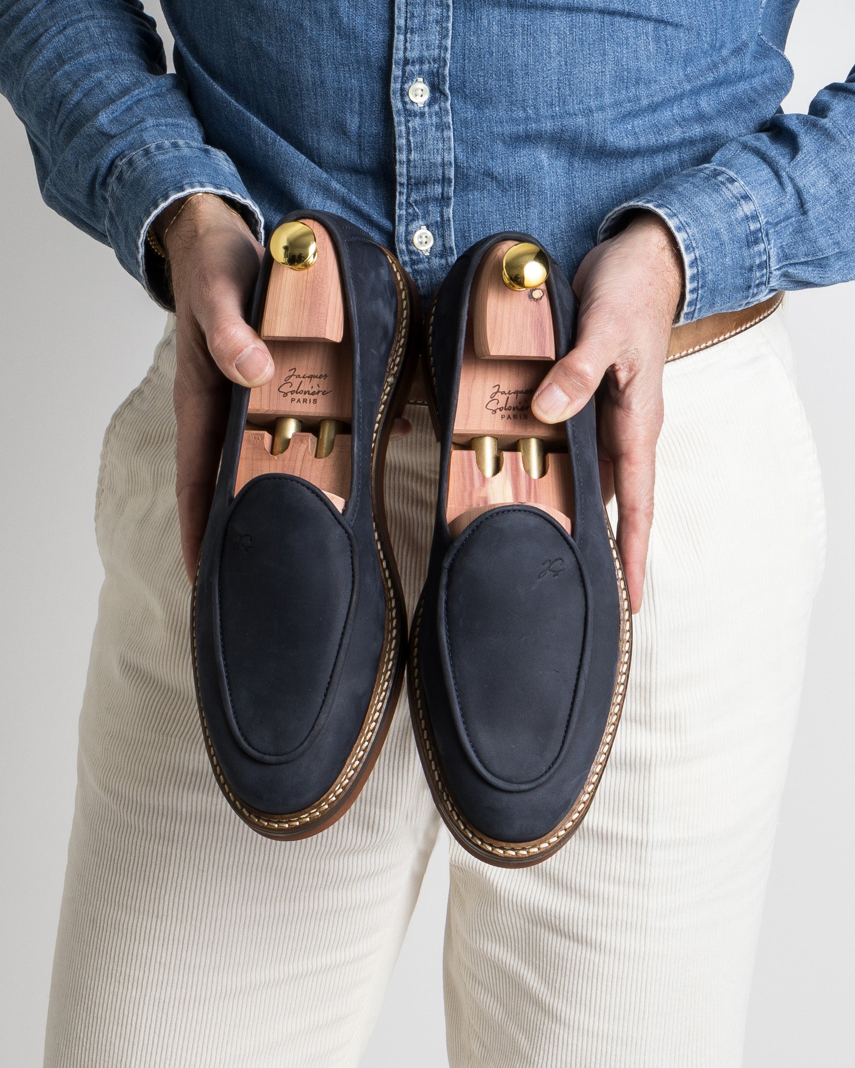 LEX NAVY NUBUCK – Jacques Solovière Paris